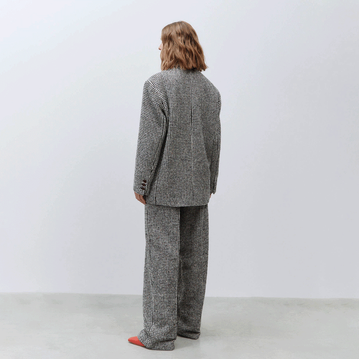 A4037 Houndstooth Coat