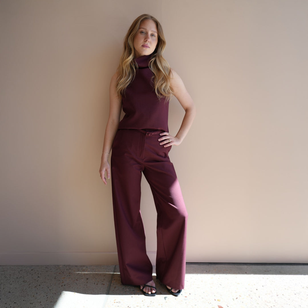 A6204 High Neck Top
