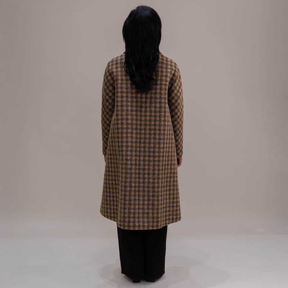 Brown Check Coat