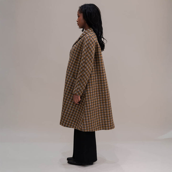 Brown Check Coat