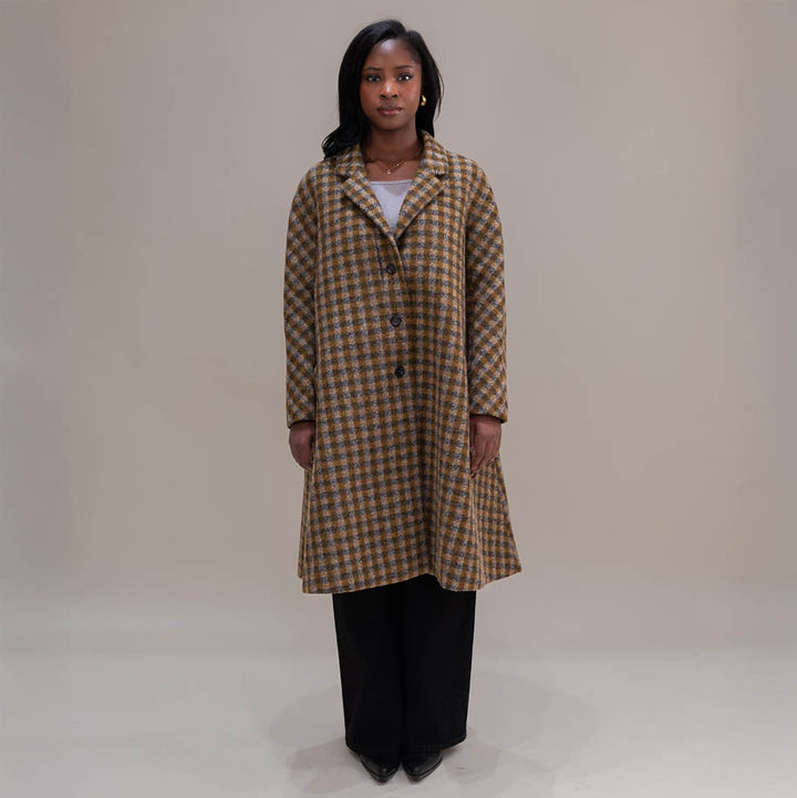 Brown Check Coat