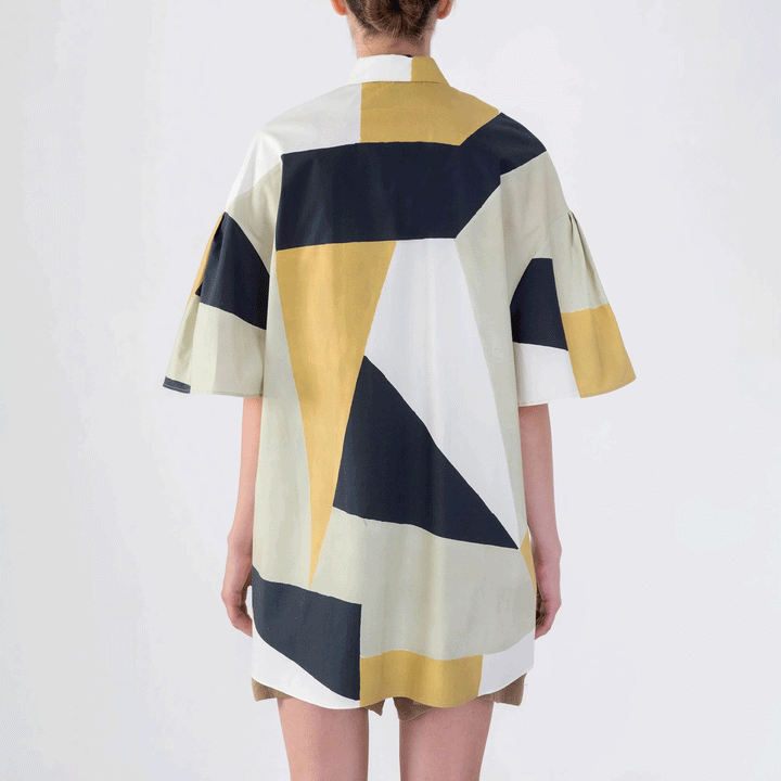 Abstract Cotton Shirt