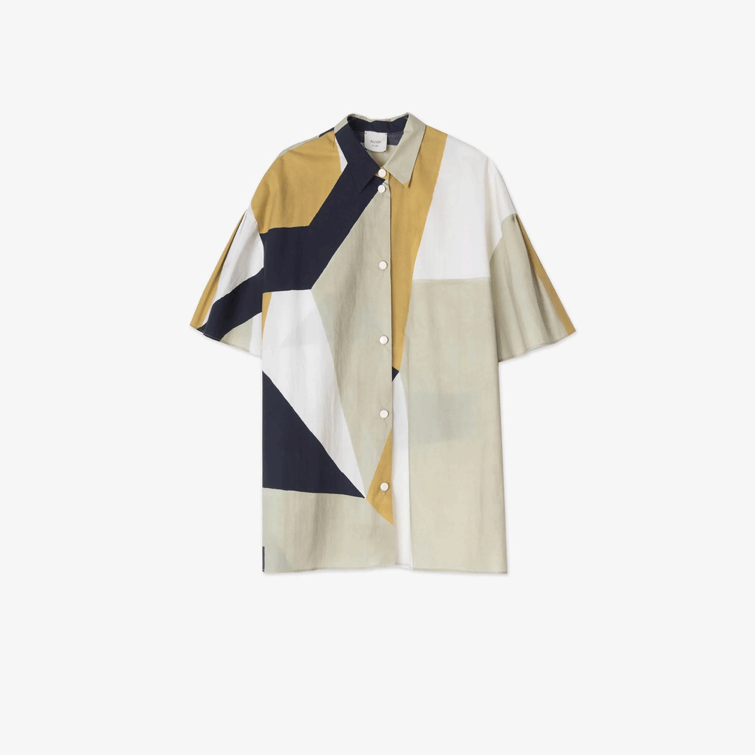 Abstract Cotton Shirt