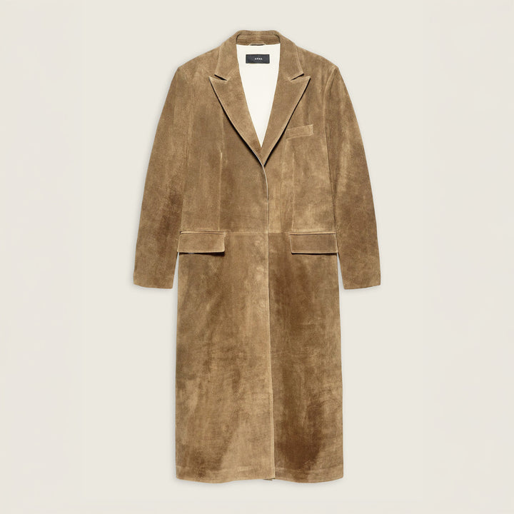 Alisa Gritty Suede Coat