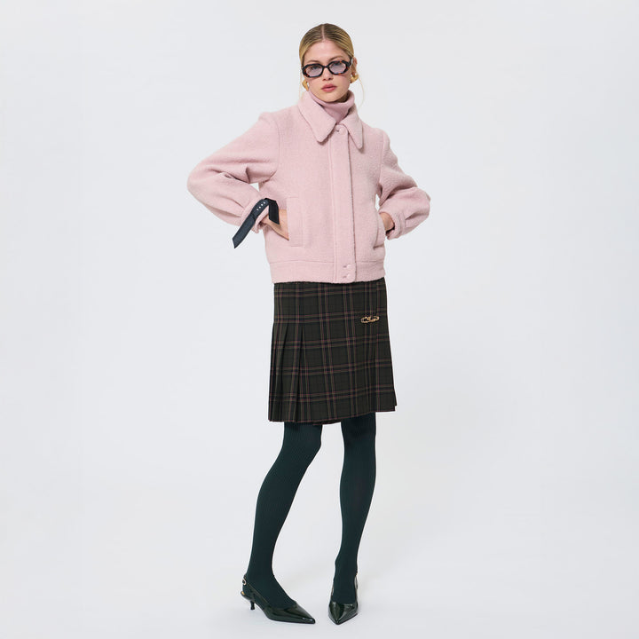 Beatrice Coat Pink Wool