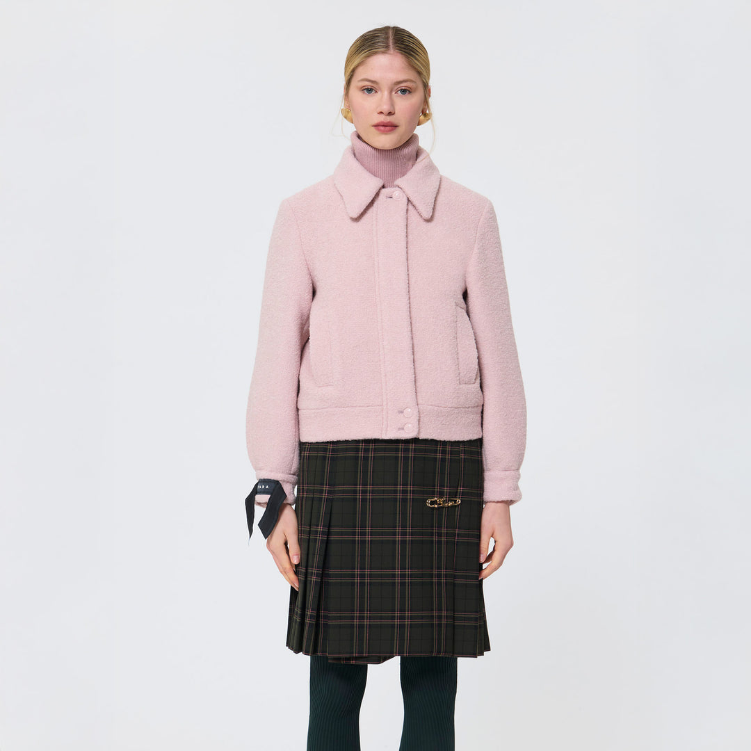 Beatrice Coat Pink Wool
