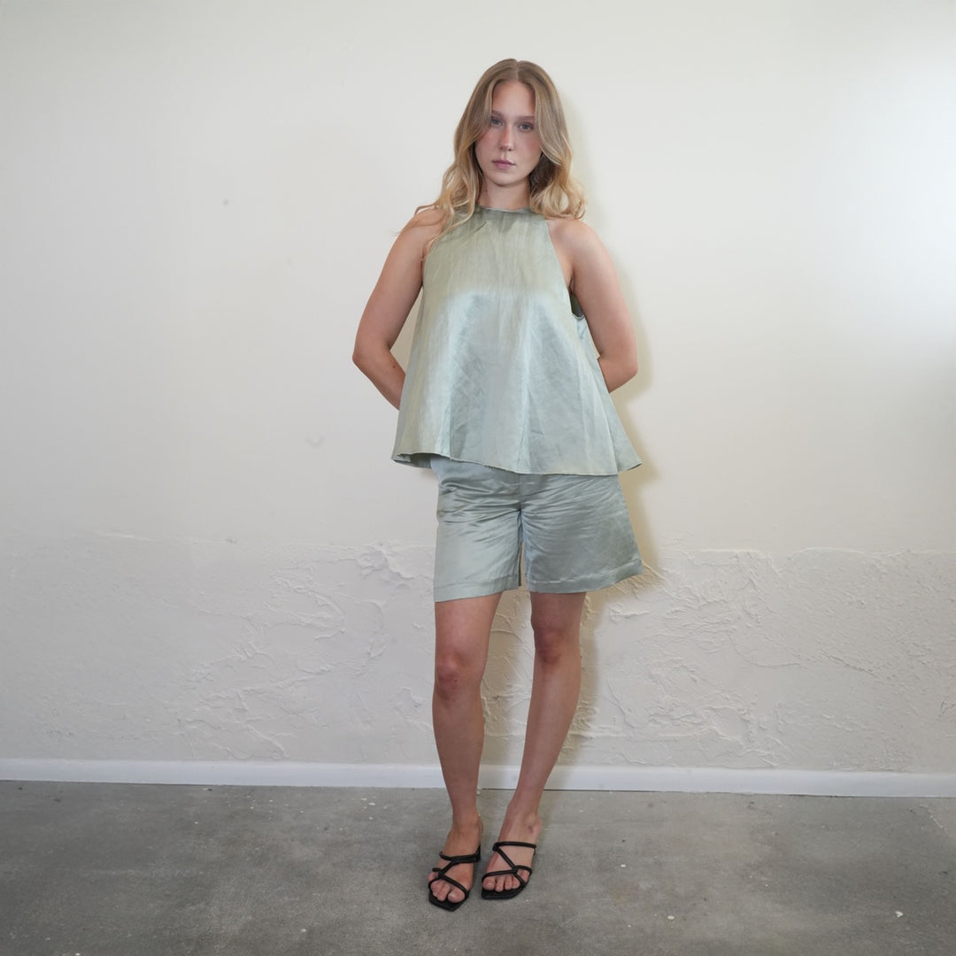 Blurred Satin Shorts