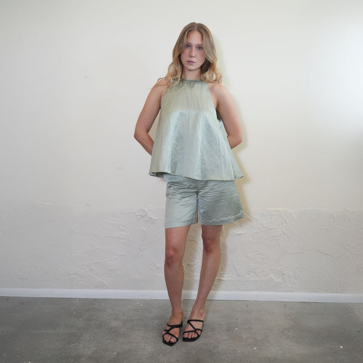 Blurred Satin Shorts