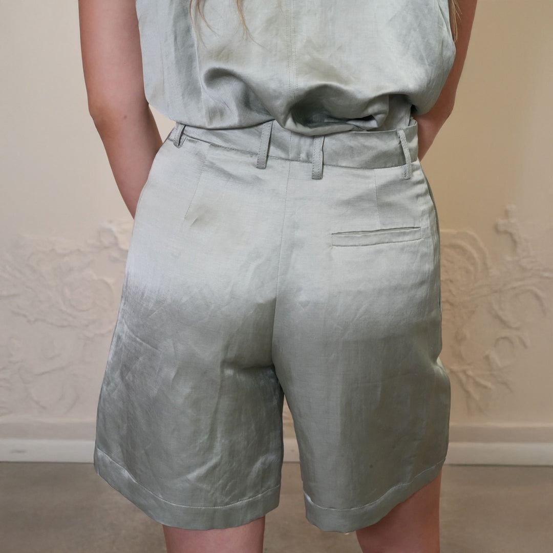 Blurred Satin Shorts