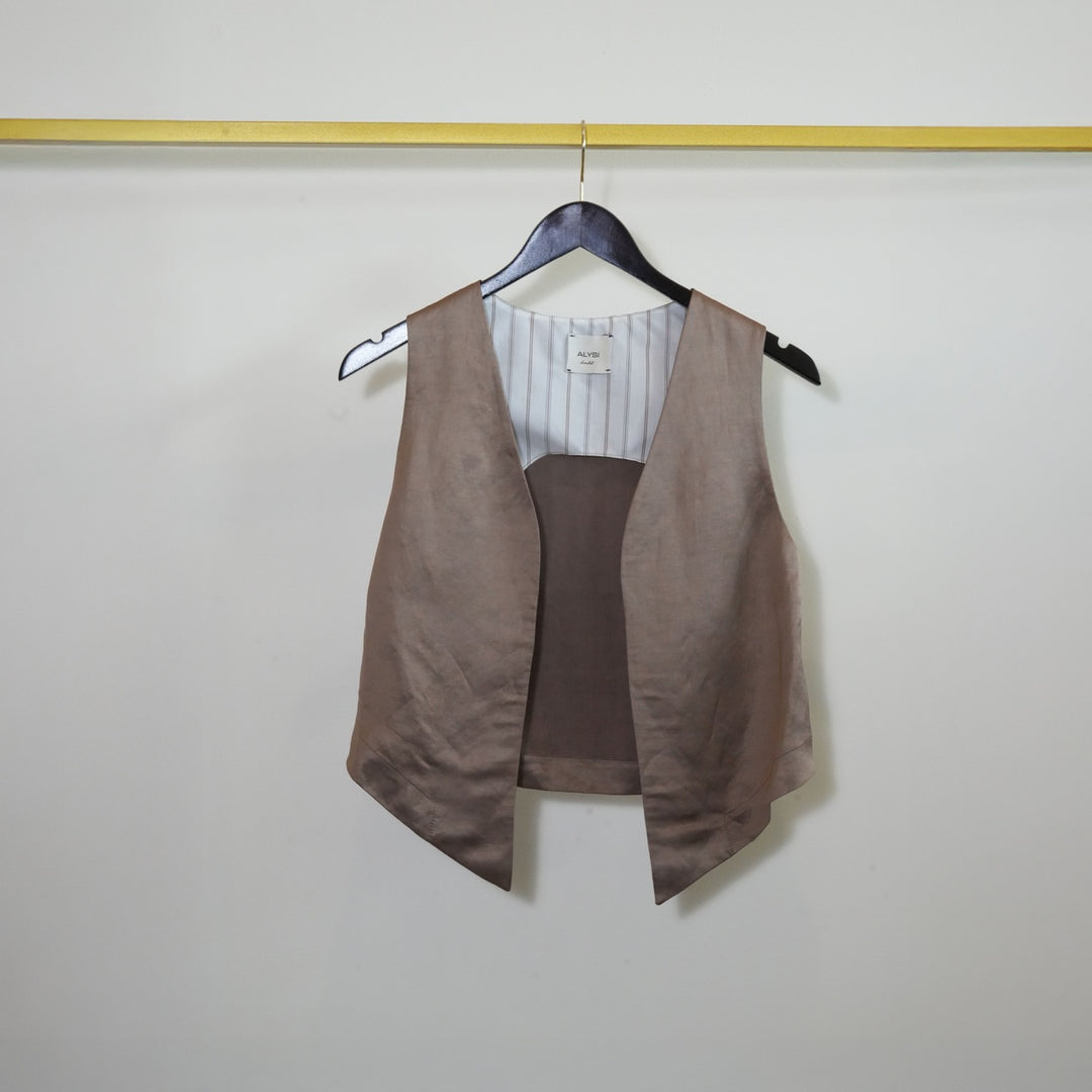 Blurred Satin Vest