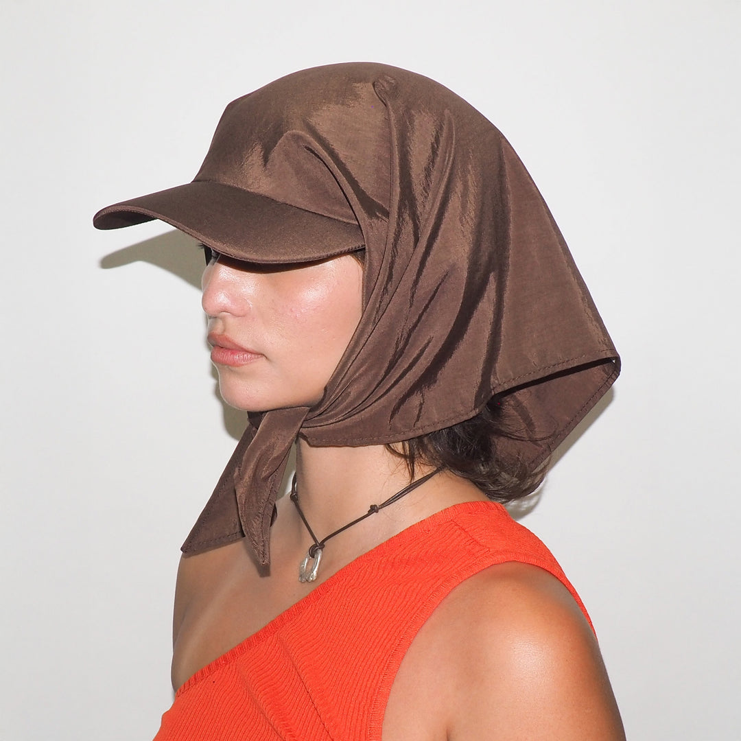 Brimmed Swim Scarf Hat