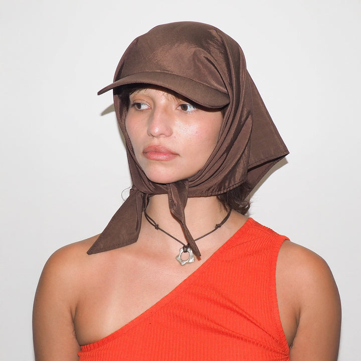 Brimmed Swim Scarf Hat