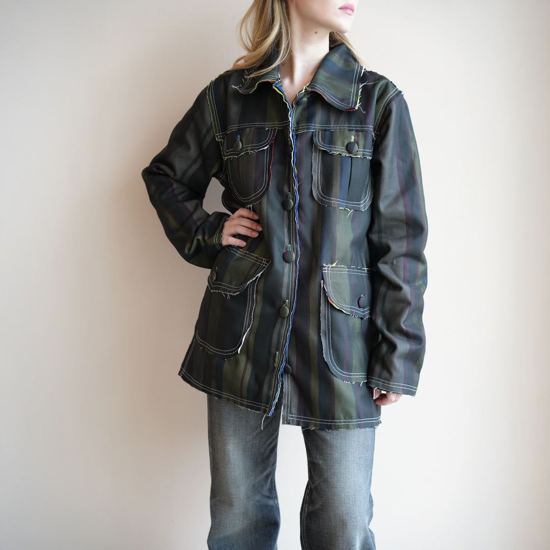 Handwoven Cargo Jacket
