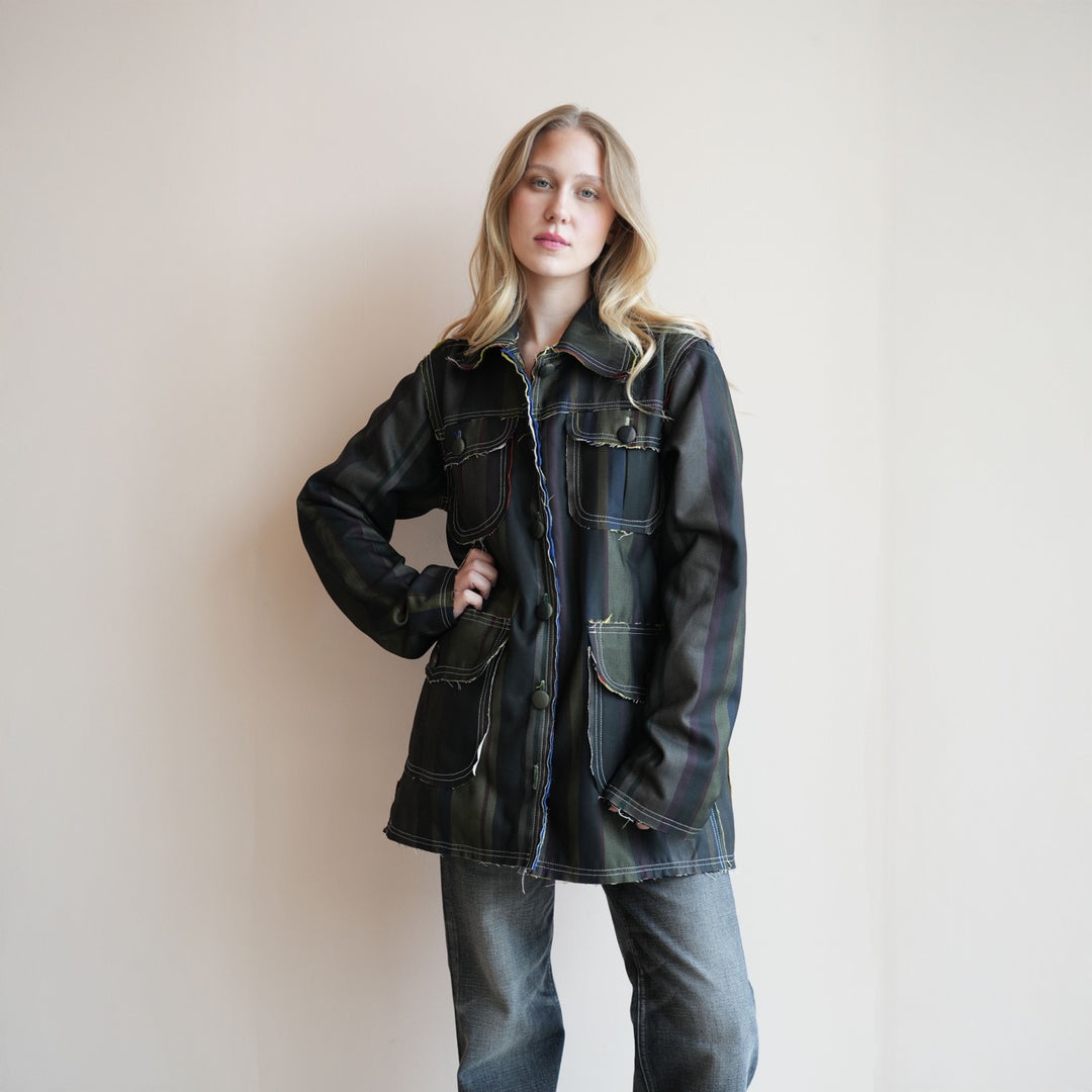 Handwoven Cargo Jacket