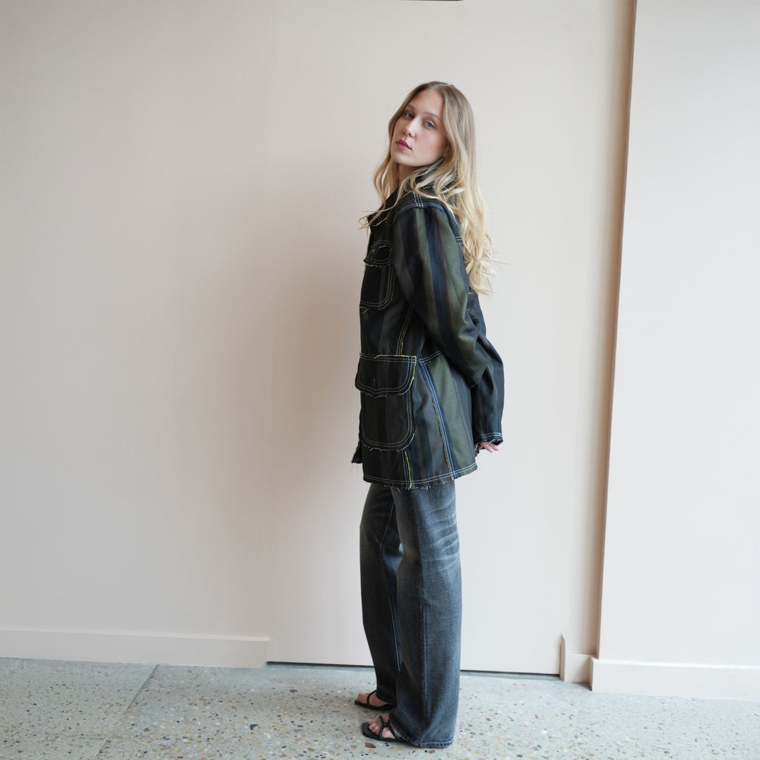 Handwoven Cargo Jacket