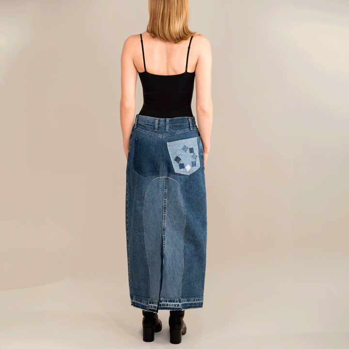 Elisa Denim Maxi Skirt