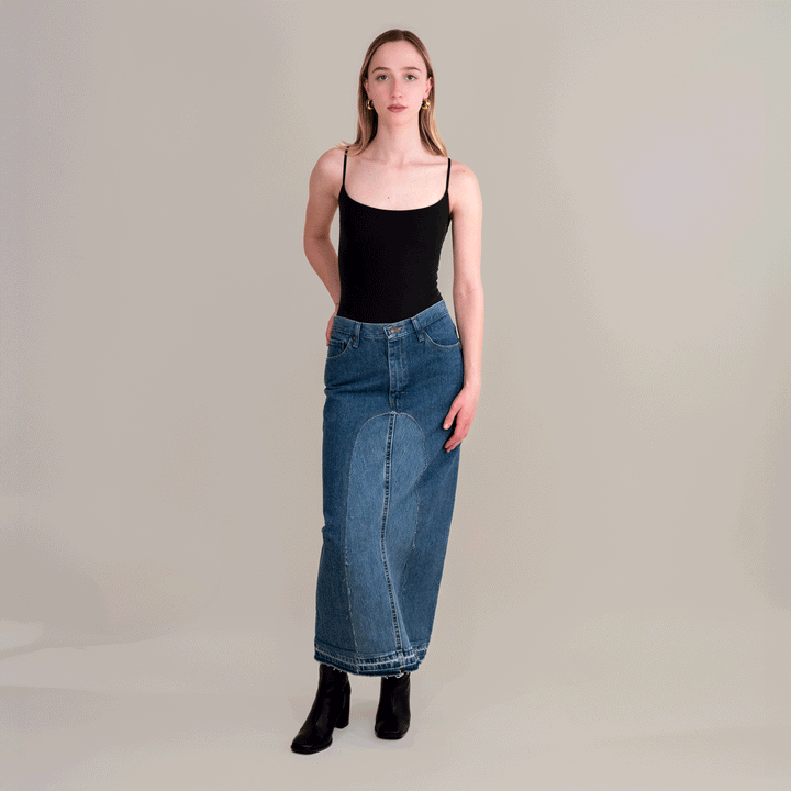 Elisa Denim Maxi Skirt