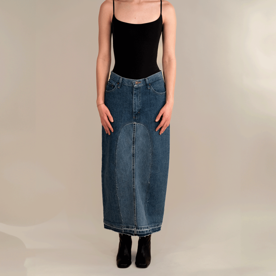 Elisa Denim Maxi Skirt