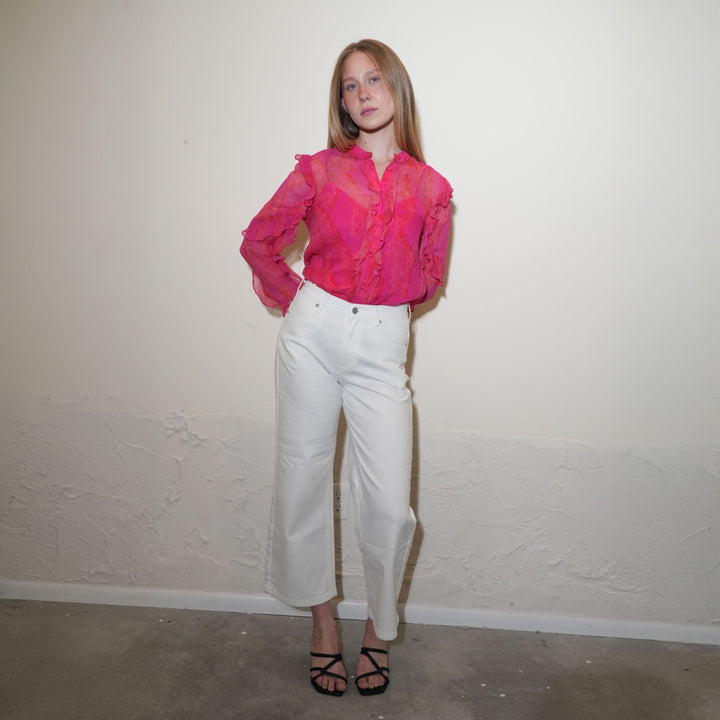 Crinkle Chiffon Shirt