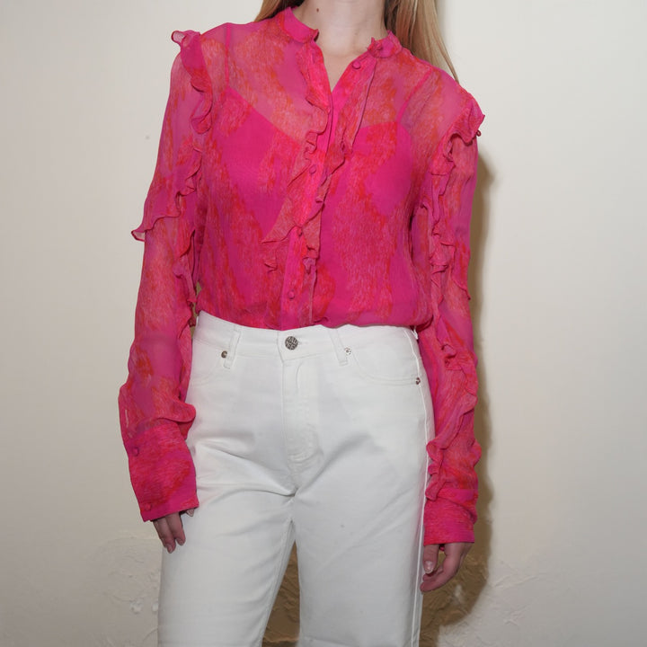 Crinkle Chiffon Shirt