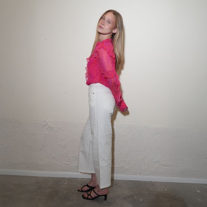Crinkle Chiffon Shirt
