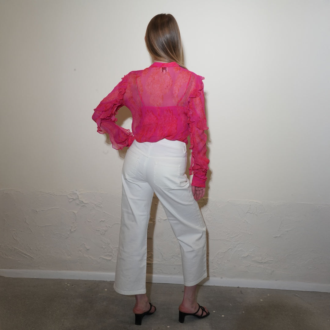 Crinkle Chiffon Shirt