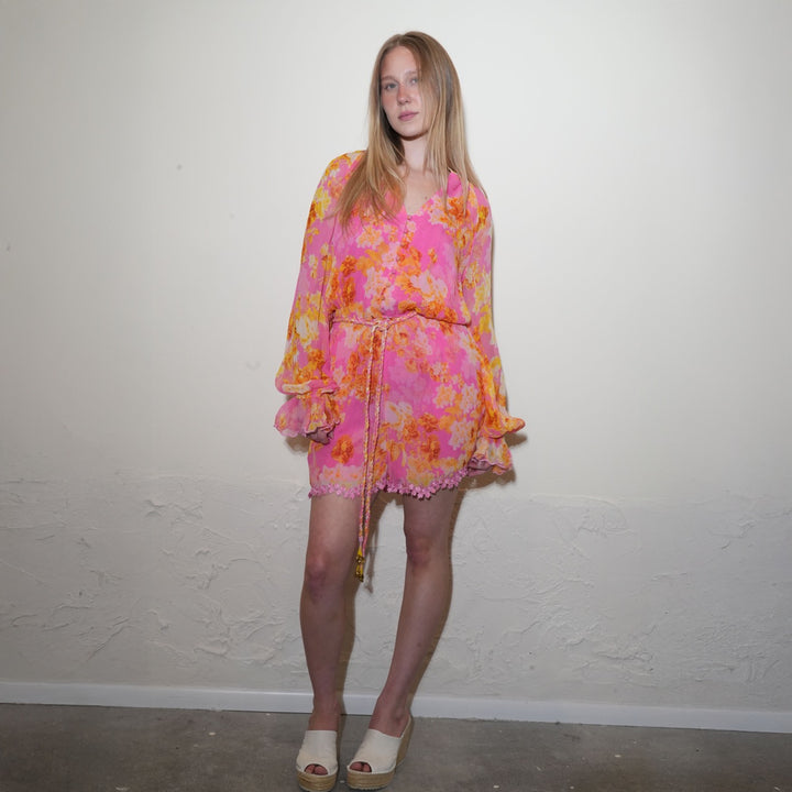 Crinkly Chiffon Romper