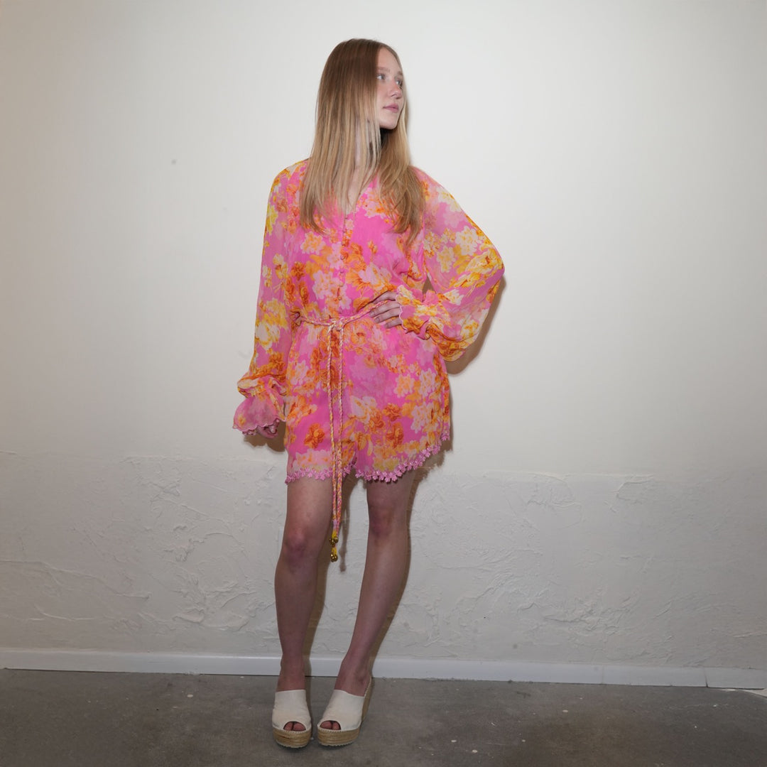 Crinkly Chiffon Romper