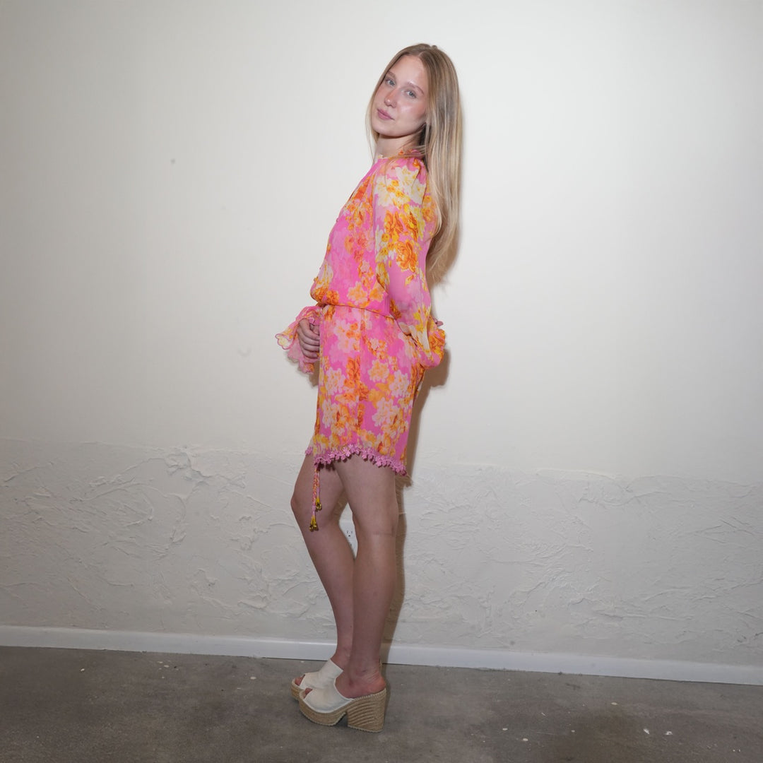 Crinkly Chiffon Romper