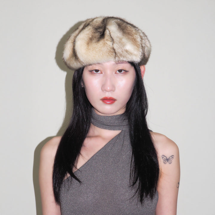 Faux Fur Beret