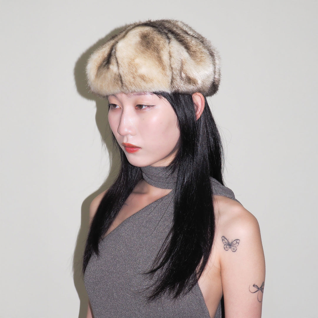 Faux Fur Beret