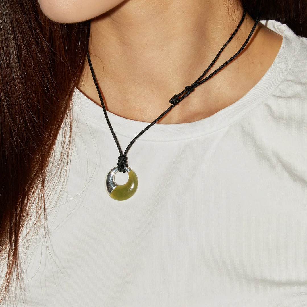 Eternal Nephrite Jade Cord Necklace