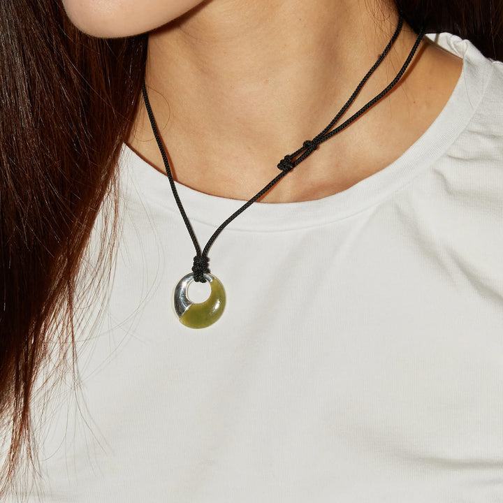 Eternal Nephrite Jade Cord Necklace