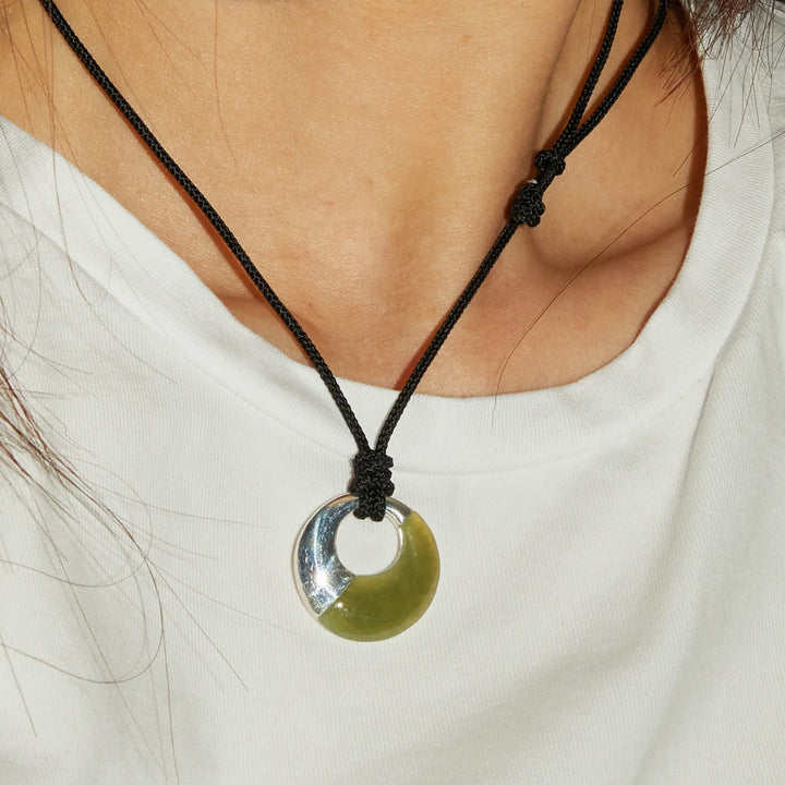 Eternal Nephrite Jade Cord Necklace
