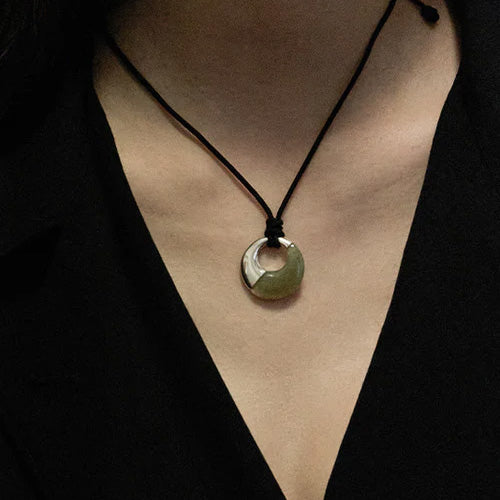 Eternal Nephrite Jade Cord Necklace
