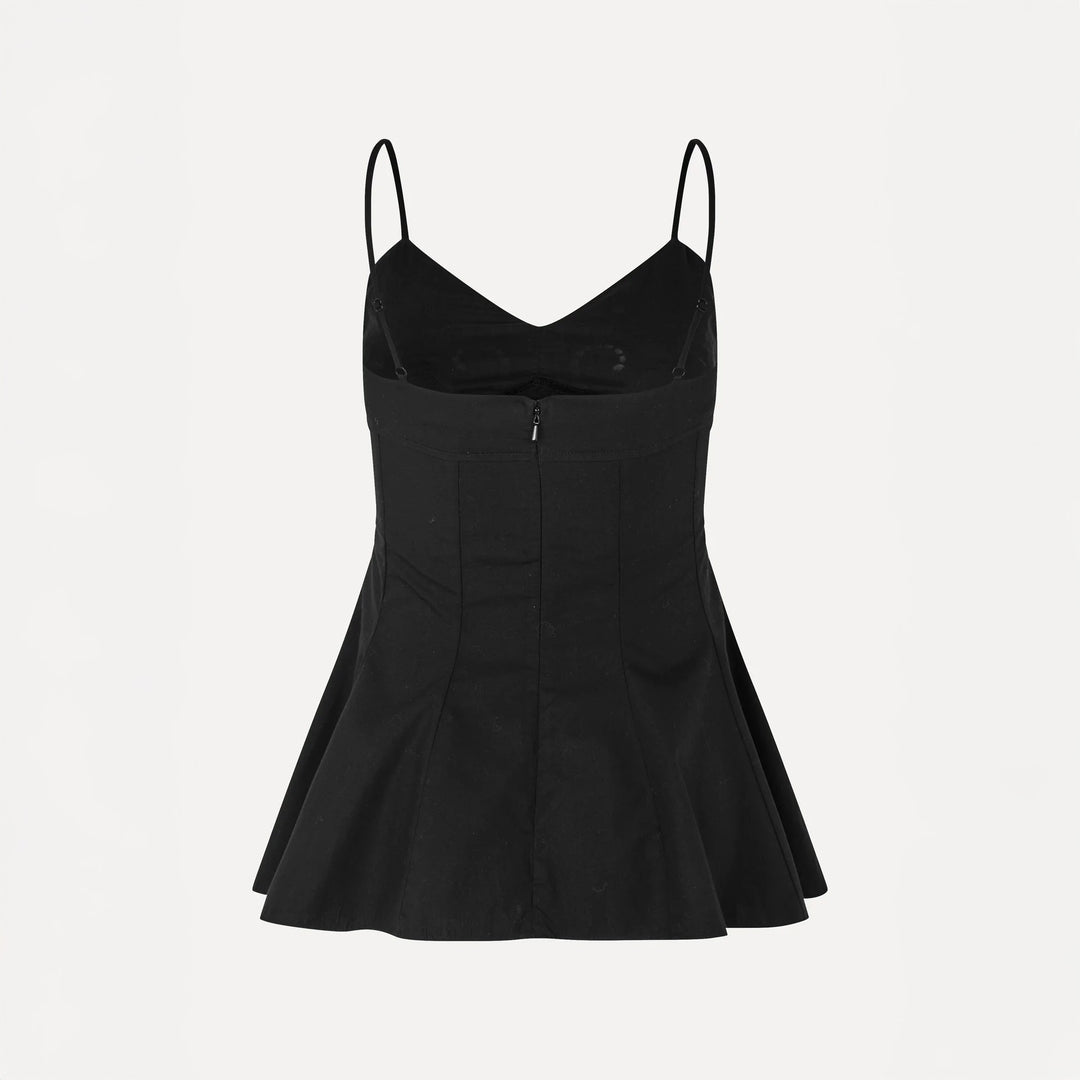 Embroidered Bustier Top