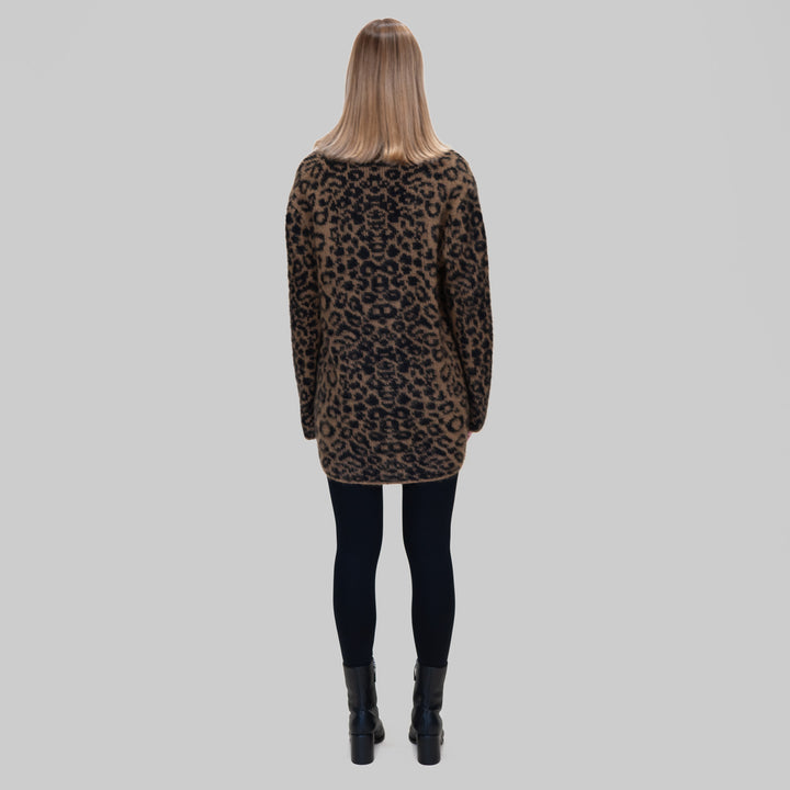 Shira Leopard Cardigan