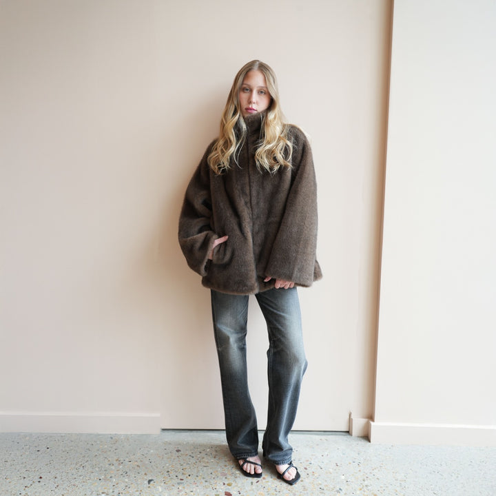 Frankie Faux Mink Jacket