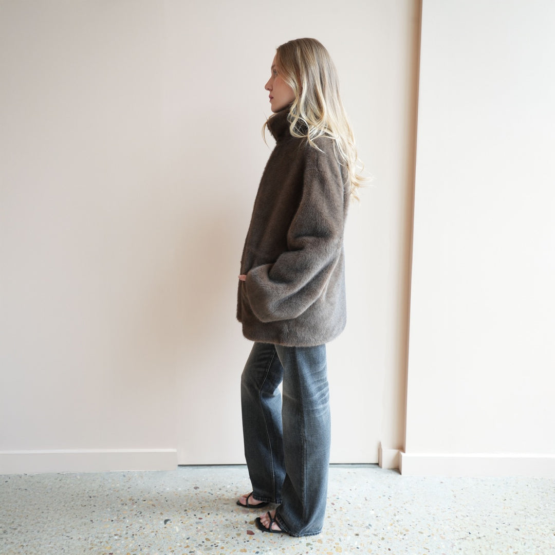 Frankie Faux Mink Jacket