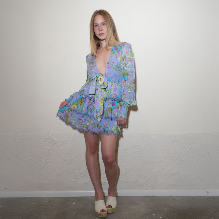 Jacquard Short Dress