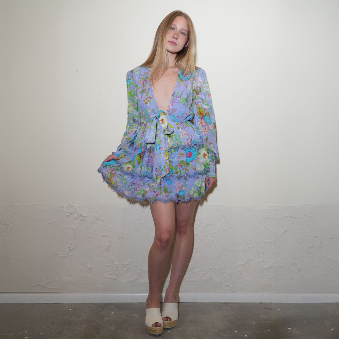 Jacquard Short Dress