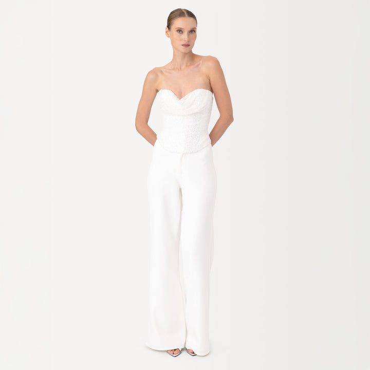 Lin Beaded Corset Top