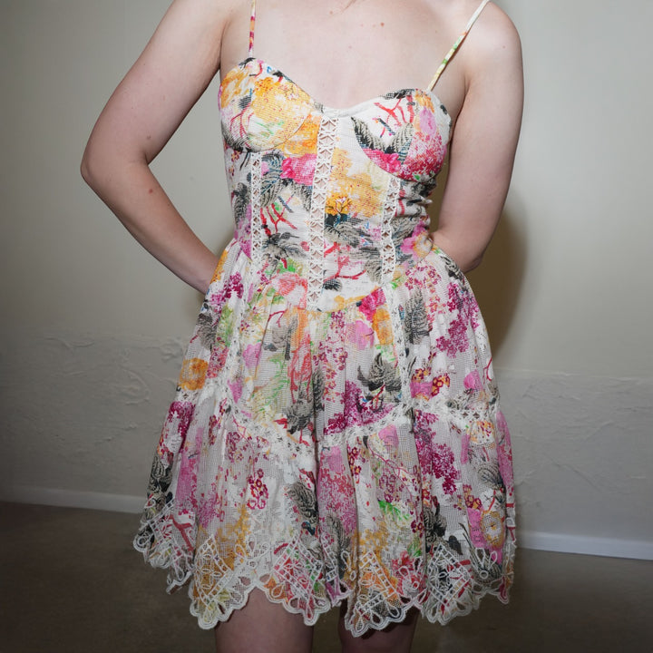 Linen Ruffle Dress