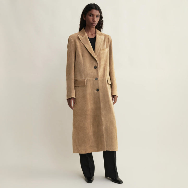 Alisa Gritty Suede Coat