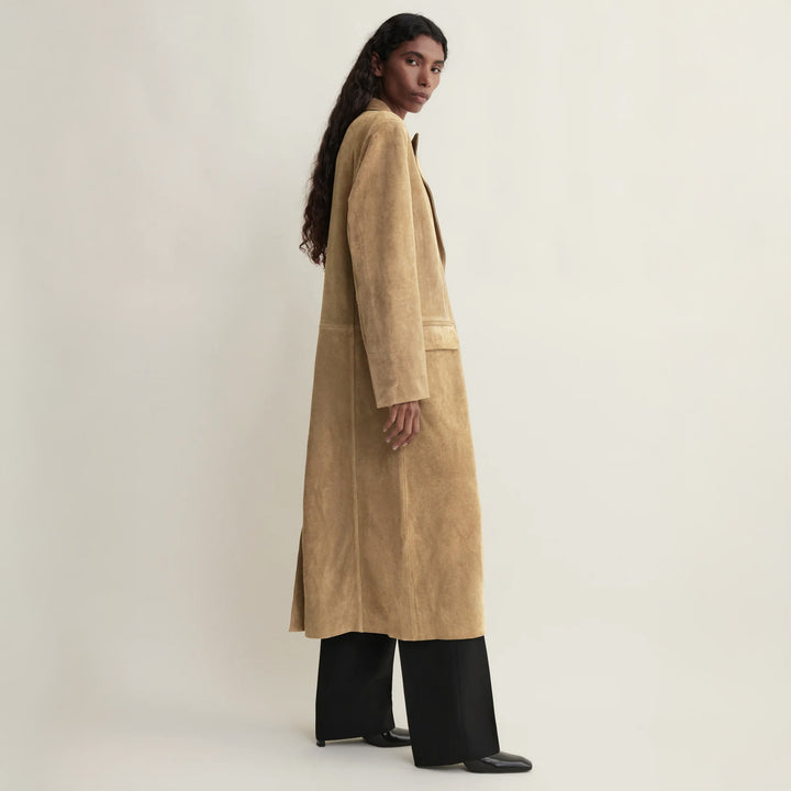 Alisa Gritty Suede Coat