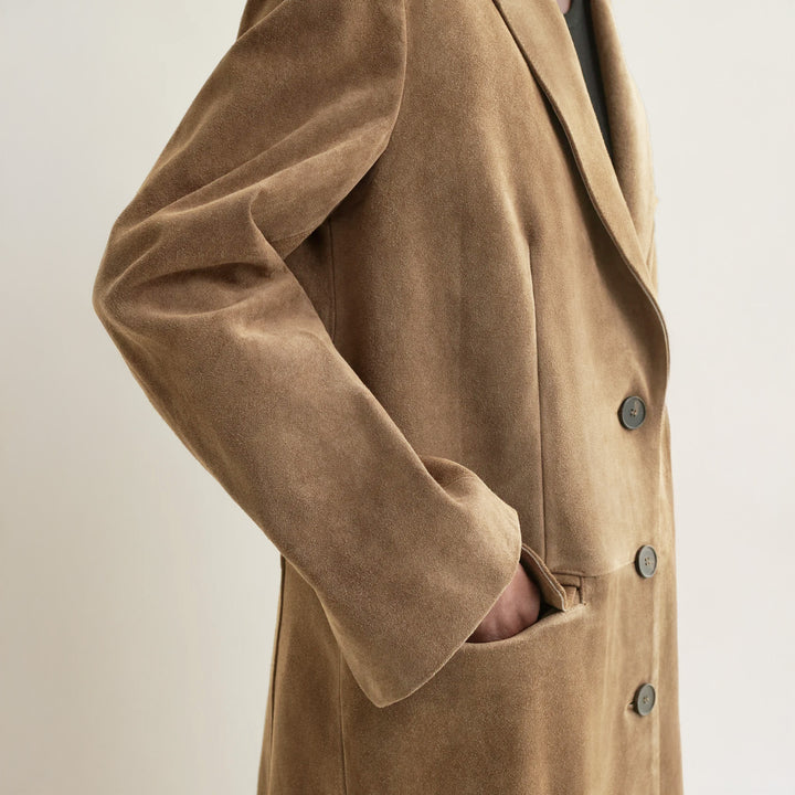 Alisa Gritty Suede Coat