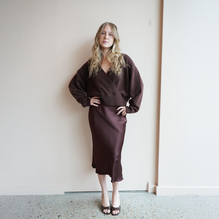 Miranda Scallop Silk Skirt