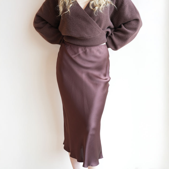Miranda Scallop Silk Skirt
