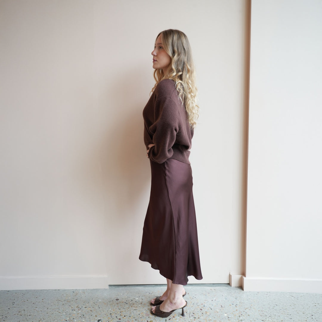 Miranda Scallop Silk Skirt