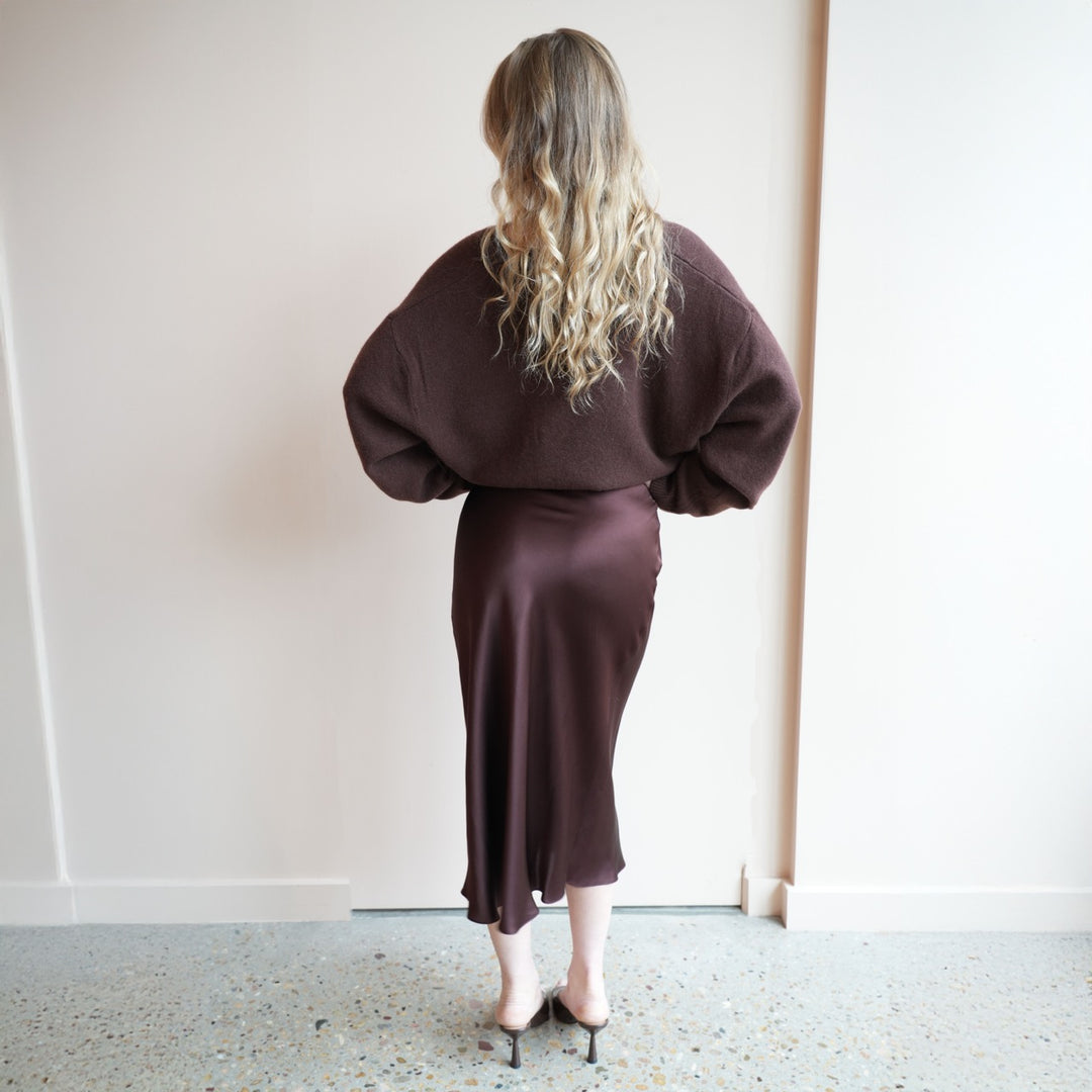 Miranda Scallop Silk Skirt